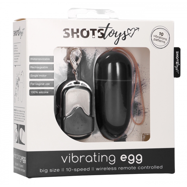 Big Egg Vibrador Negro