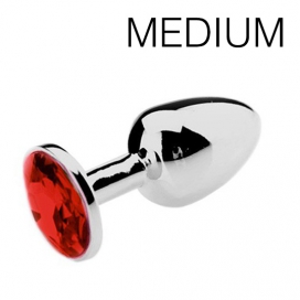 Plug bijou Spolly Medium - Rouge 7 x 3.4cm
