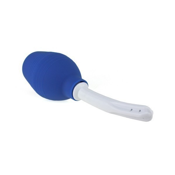 Blue Anal Shower Enema Pear 2 - Insertion 12 x 2cm