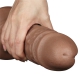 10.5'' Realistic Chubby Vibrating Dildo Brown