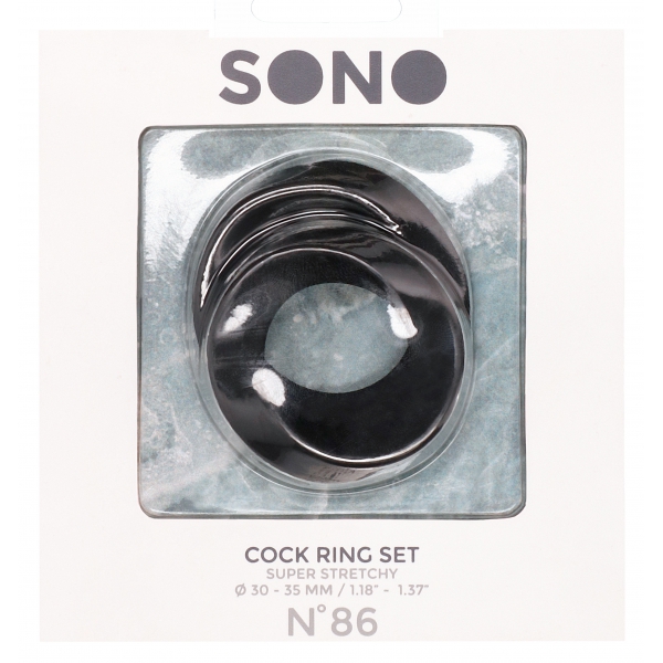 2er-Set Silikon-Cockringe Twist Sono n°86