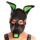 PUPPY SET GREEN LEATHER EARS AND TONGUE