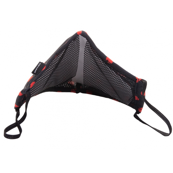 C95 MAJOR GENERAL MICHELINHO Face Mask Black and Red