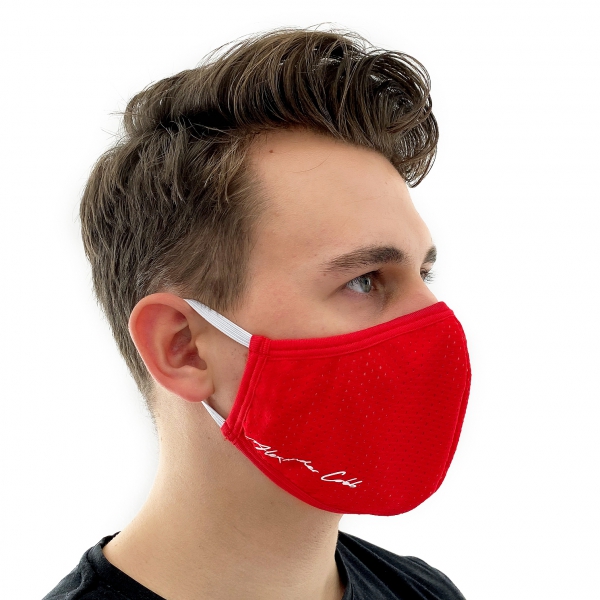 Masque en tissu Style VERTICAL MESH Rouge - MENDERWEAR