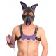 PUPPY SET OHREN UND ZUNGE AUS LEDER LILA