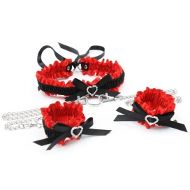 KinkHarness Black Red Romance Necklace Kit