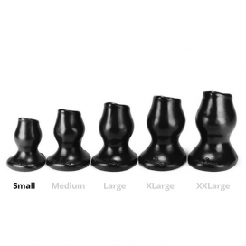 Oxballs Plug Tunnel Pig-Hole schwarz Small - 7 x 4.5 cm