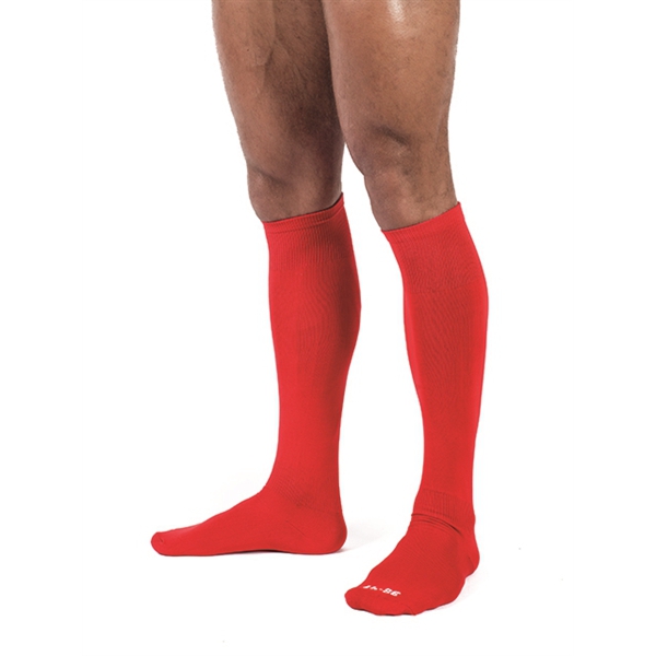 Hohe Socken Foot Socks Rot