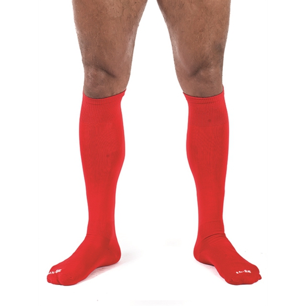 Hohe Socken Foot Socks Rot