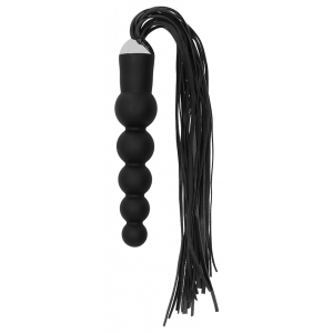 Ouch! Martinet-Gode BLACK WHIP Beads 15 x 4 cm