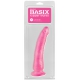 Pink Dildo Basix Rubber 18 x4.5 cm