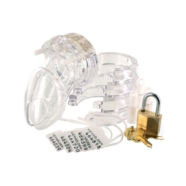 Chastity cage MINI LOCKY 6 x 3.2 cm Transparent