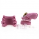 Gaiola de castidade em silicone 7 x 3,3 cm Rosa