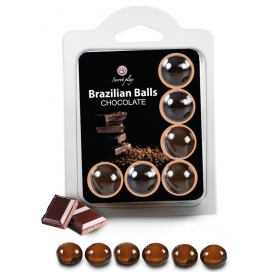 Bolas brasileñas Chocolate x6