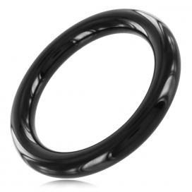 Stainless Steel Cockring in acciaio 8 mm nero
