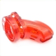 Chastity cage locky 8 x 3.3 cm Red