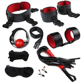 Eye-Splice Kit Black-Red 8 peças