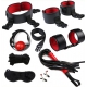 Eye-Splice Kit Black-Red 8 peças