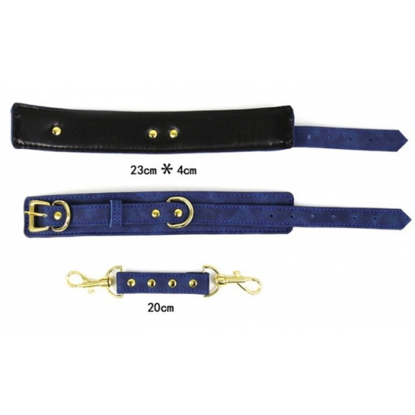 Handcuffs Simili Pin Lock Blue
