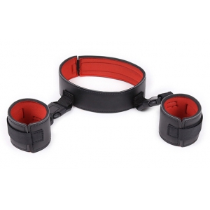 Clip-on collar with wrist cuffs