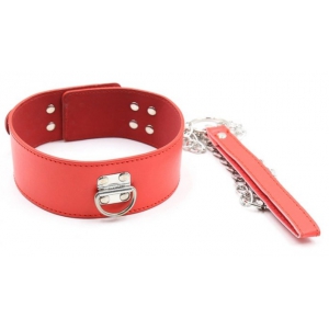 Red Pin Lock Collar and Lead