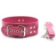 Halsband Leine Pin Lock Fuchsia