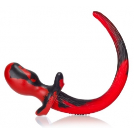 Oxballs Plug Puppy Tail Beagle 9.5 x 5 cm Red
