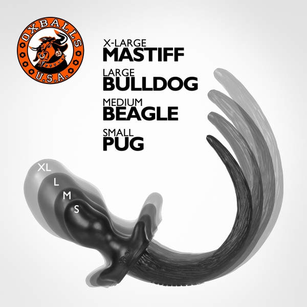 Plug Queue Puppy Tail Beagle 9.5 x 5 cm Rouge