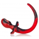 Plug Queue Puppy Tail Oxballs BULLDOG 11.5 x 6 cm Rouge