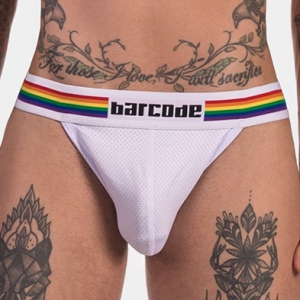 Barcode Berlin Jockstrap Barcode Pride White