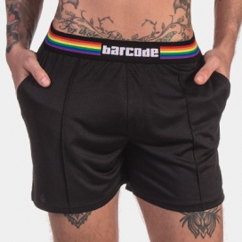 Pantaloncini Barcode Pride Nero