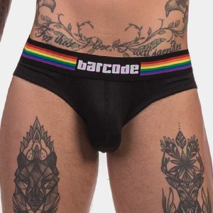 Barcode Berlin Slip RAINBOW Noir