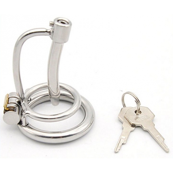 Chastity cage with 5cm Urètre rod - 8mm diameter