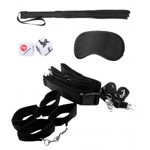 Ouch! Cinturón Sistema de Sujeción Bondage Kit Negro