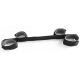 Flat bar with 4 Scratch Handcuffs 45cm