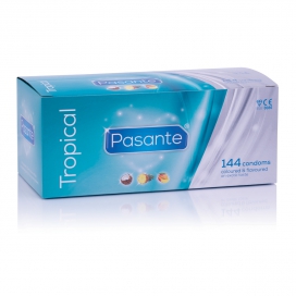 Condooms met smaakje TROPICAL Pasante x144