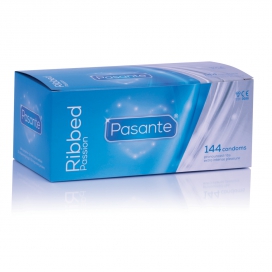 Preservativos acanalados RIBBED Pasante x144