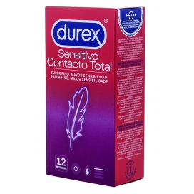 Durex Preservativos finos Sensitive Contact Total x12