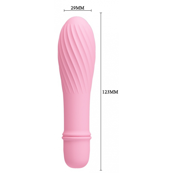 Solomon Pretty Love Vibrador 9 x 2,8 cm Rosa Claro