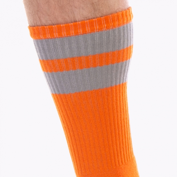 Calcetines de gimnasia naranja-gris