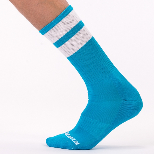 Gym Socks Light Blue-White