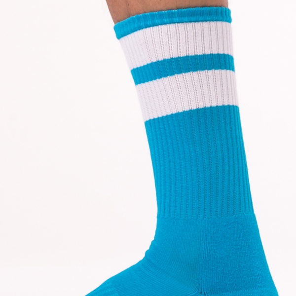 Socken Gym Socks Himmelblau-Weiß