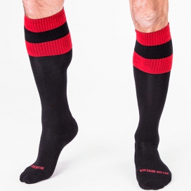 FOOTBALL SOCKS Socken Schwarz-Rot