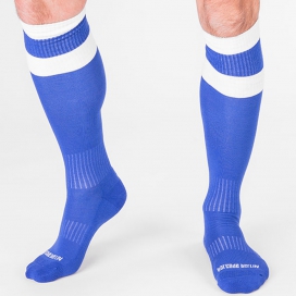 Barcode Berlin Chaussettes Football Socks Bleu-Blanc