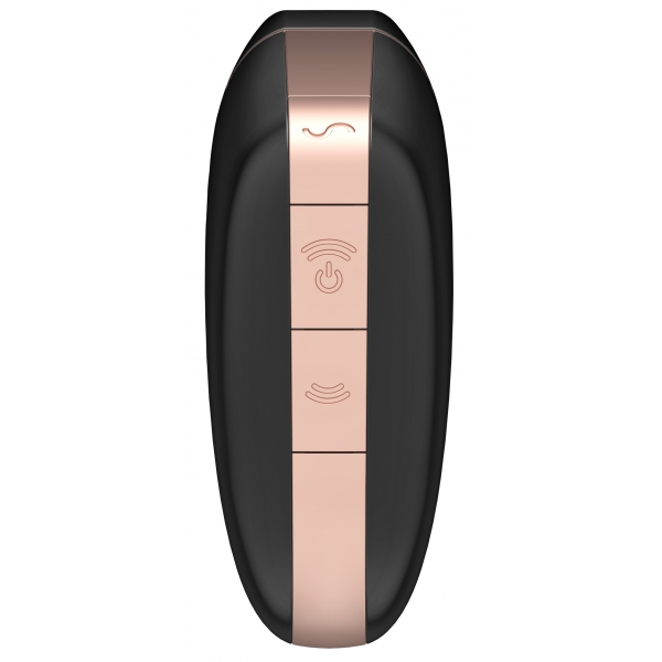 Estimulador de clítoris conectado Love Triangle Satisfyer Negro