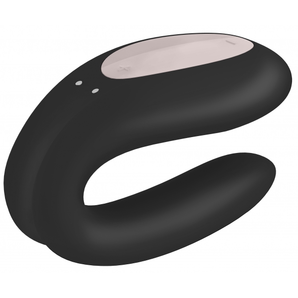 Estimulador Negro Double Joy Satisfyer Connected Stimulator