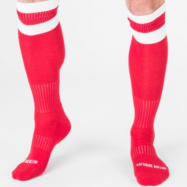 Football Socks Red-White