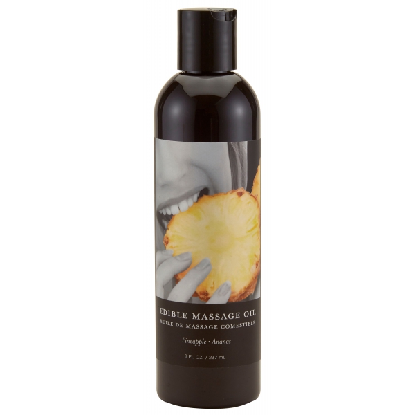 Olio da massaggio commestibile all'ananas 237ml