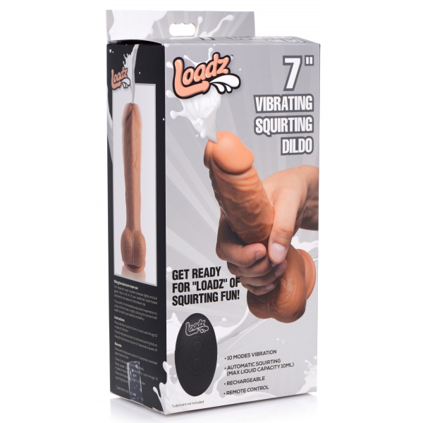 Loadz 16 x 4.5 cm Vibrierender Dildo mit Ejakulation