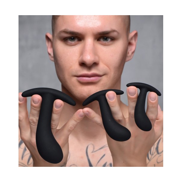 Confezione da 3 plugs Trainer in silicone Dark Delights